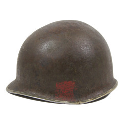Casque M1, sous-officier, 90th Infantry Division, Normandie