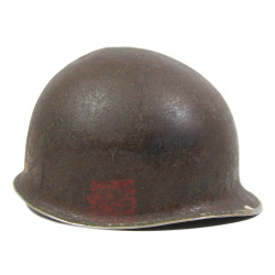 Casque M1, sous-officier, 90th Infantry Division, Normandie