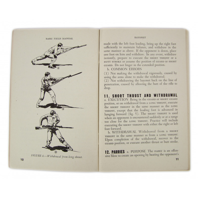 Manual, Basic, Field, FM 23-25, Bayonet, 1943