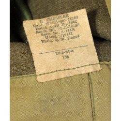 Calot troupe, infanterie, taille 57, 1942, nominatif
