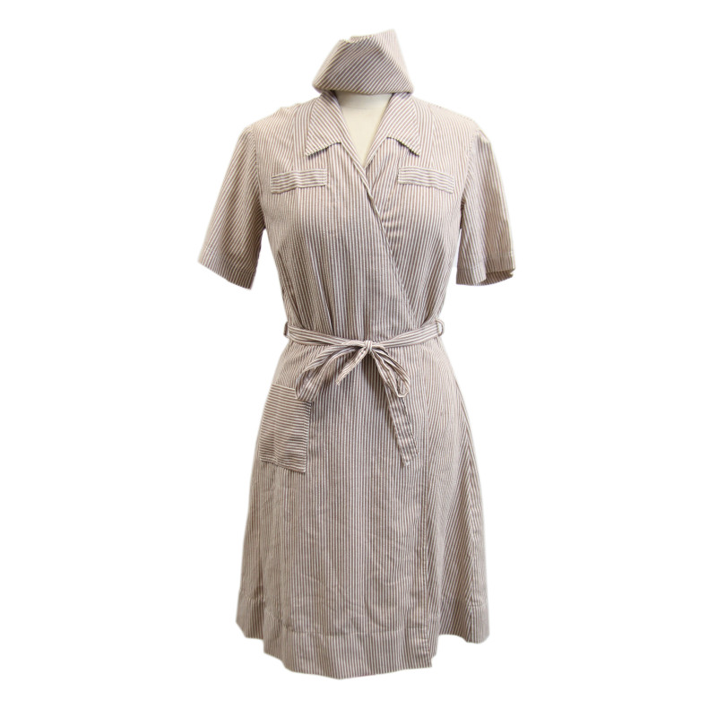 Blouse et coiffe, Seersucker, US Army Nurse Corps