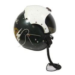 Helmet, Flight, APH-5, Helicopter Pilot, Vietnam, 121st AHC, 'Soc Trang Tigers', Complete, Named