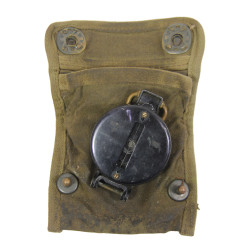 Compass, Marching, W.& L.E. GURLEY, with Canvas Pouch, Impregnated