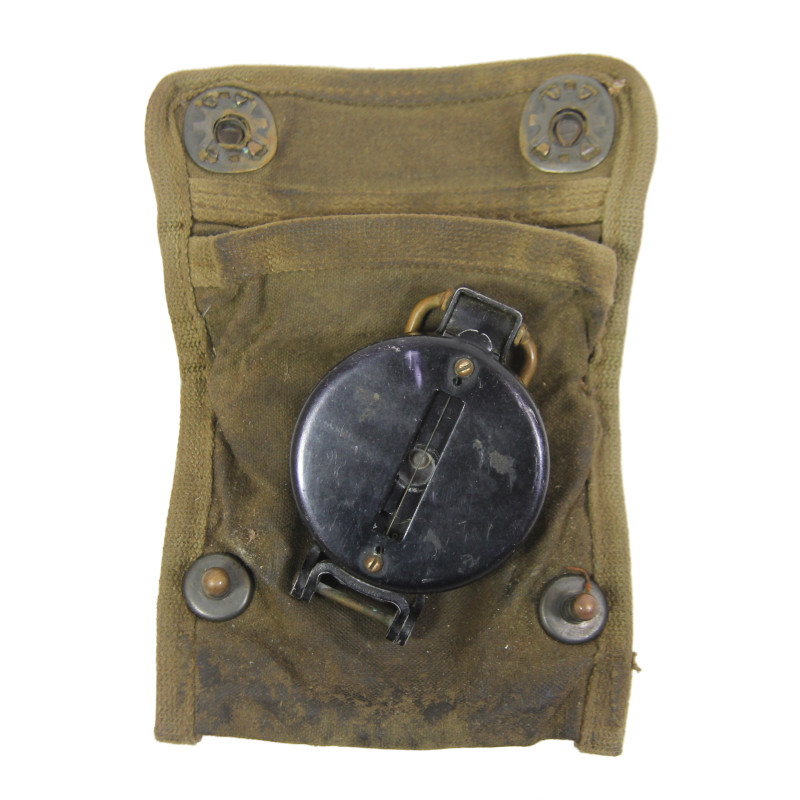 Boussole de marche, W.& L.E. GURLEY, avec pochette imprégnée