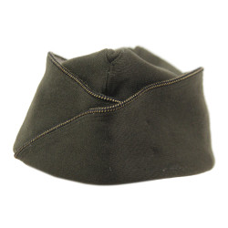 Cap, Garrison, Wool Elastique, OD, Dark, Officer's, Size 7