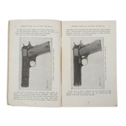 Manuel de campagne, FM 23-35, Automatic Pistol, Caliber .45, M1911 and M1911A1, 1940
