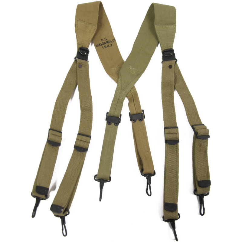 Suspenders, Belt, M-1936, HINSON MFG. CO. 1942, Mint condition, Two-tone Suspenders, Belt, M-1936, HINSON MFG. CO. 1942, Mint condition, Two-tone