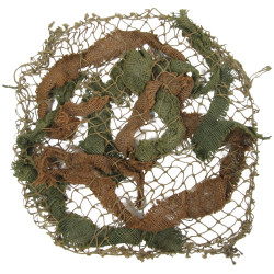 Net, Helmet, Medium-Mesh, Khaki, with burlap