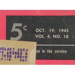 Magazine YANK, 19 octobre 1945