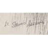 Sketch, 663rd Engineer Co., Bailey Bridge, Carentan - Saint-Lô, 1944