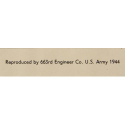 Croquis, 663rd Engineer Co., Pont Bailey, Carentan - Saint-Lô, 1944