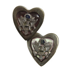 Boucles d'oreilles US Army en argent