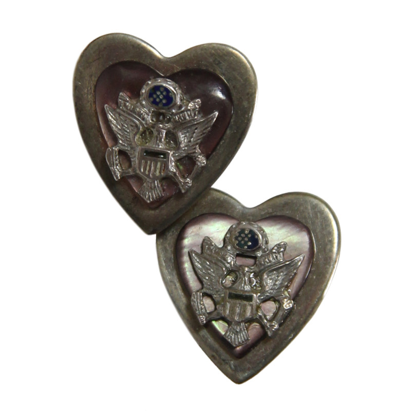 Boucles d'oreilles US Army en argent Boucles d'oreilles US Army en argent