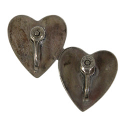 Boucles d'oreilles US Army en argent