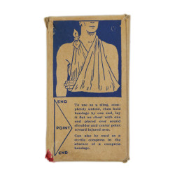 Bandage stérile triangulaire, N140s, HANDY PAD SUPPLY CO., 1943