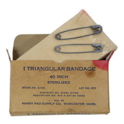 Bandage, Triangular, Sterilized, N140s, HANDY PAD SUPPLY CO., 1943