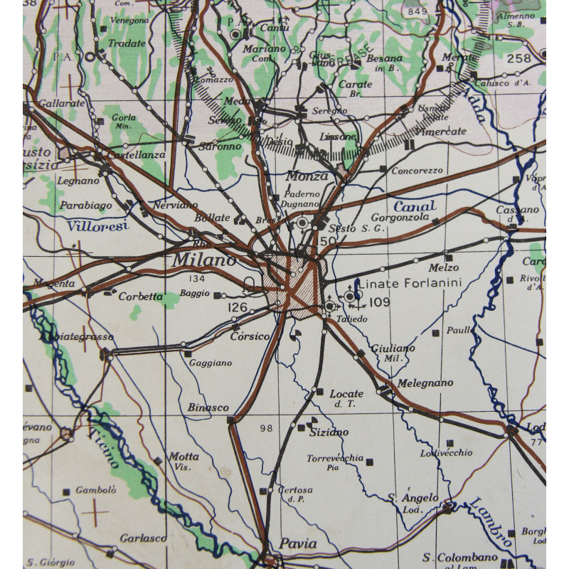 Carte, TORINO, Italie, 1942, N.E. 44/6