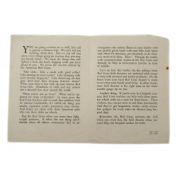 Dépliant, American Red Cross, 1943