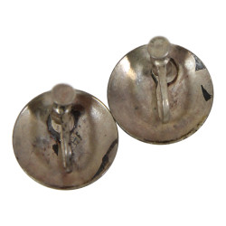 Earrings, US Army, Sweetheart, Sterling