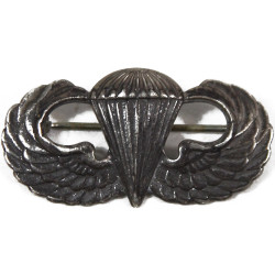 Badge, Parachutist's, 'Jump Wings', US Army, GEMSCO, Sterling, Pin Back