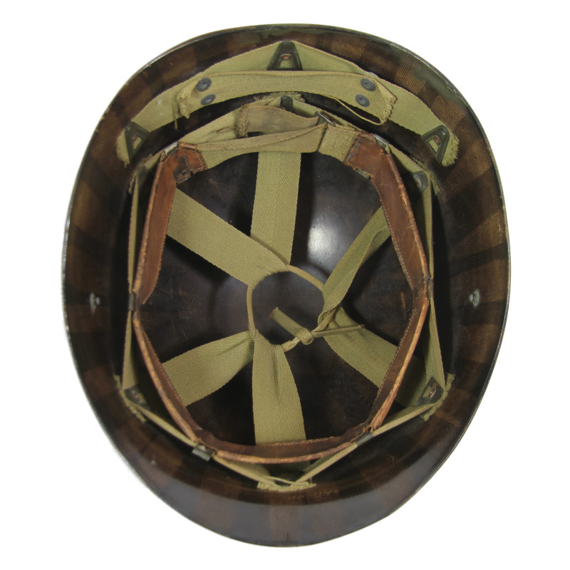 Sous-casque M1 (liner), FIRESTONE, 1st Lieutenant, A washers verts, nominatif
