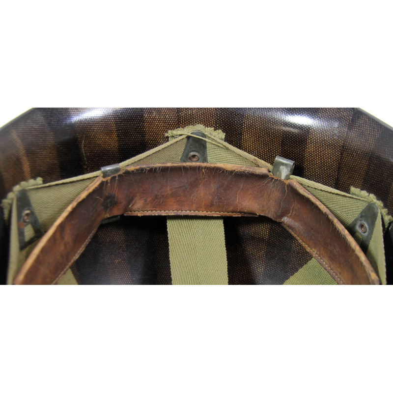 Sous-casque M1 (liner), FIRESTONE, 1st Lieutenant, A washers verts, nominatif