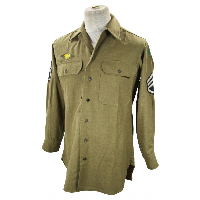 Chemise moutarde, Staff Sergeant, 4th Infantry Division Chemise moutarde, Staff Sergeant, 4th Infantry Division