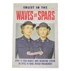 Affiche de recrutement, Enlist in the WAVES or SPARS, 1943