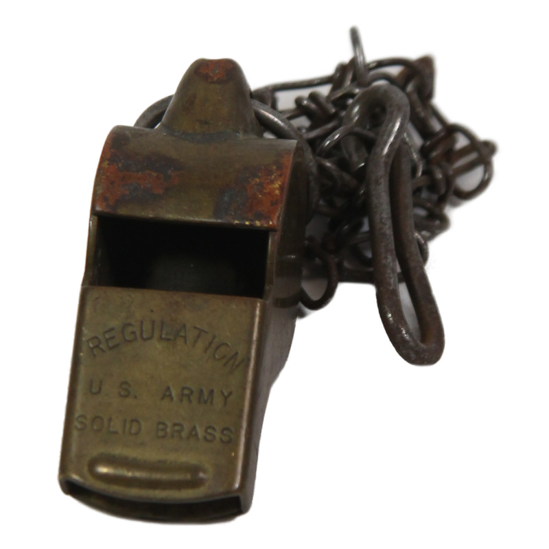 Whistle, Brass, REGULATION, US Army Whistle, Brass, REGULATION, US Army