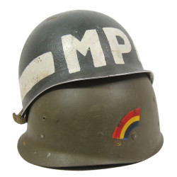 Helmet, M1, Military Police (MP), Liner WESTINGHOUSE, 42nd Infantry Division