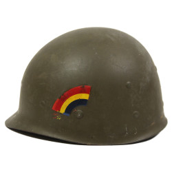Helmet, M1, Military Police (MP), Liner WESTINGHOUSE, 42nd Infantry Division