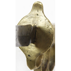 Couteau de tranchée, Knuckle Knife M-1918, Au Lion + fourreau en cuir et métal