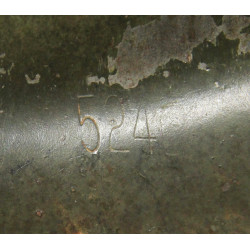 Casque M1, pattes fixes, 2nd Lieutenant, impacté