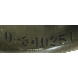 Casque M1, pattes fixes, 2nd Lieutenant, impacté