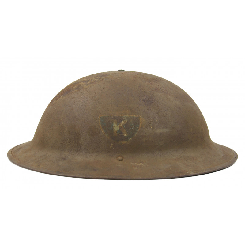 Casque M-1917, Co. K, 320th Inf. Reg., 80th Infantry Division, Somme, Meuse-Argonne, Saint-Mihiel