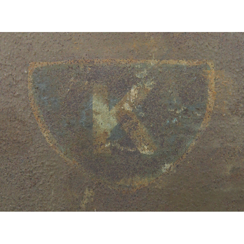 Casque M-1917, Co. K, 320th Inf. Reg., 80th Infantry Division, Somme, Meuse-Argonne, Saint-Mihiel
