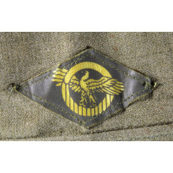 Chemise moutarde, US Army, 100th Infantry Division, 14 1/2 x 32