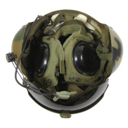 Casque de vol APH-5, pilote d'hélicoptère, 1971, US Army, Viêt-Nam, camouflé