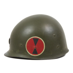 Casque M1, pattes fixes, Colonel, liner IMP Inc., 7th Infantry Divsion