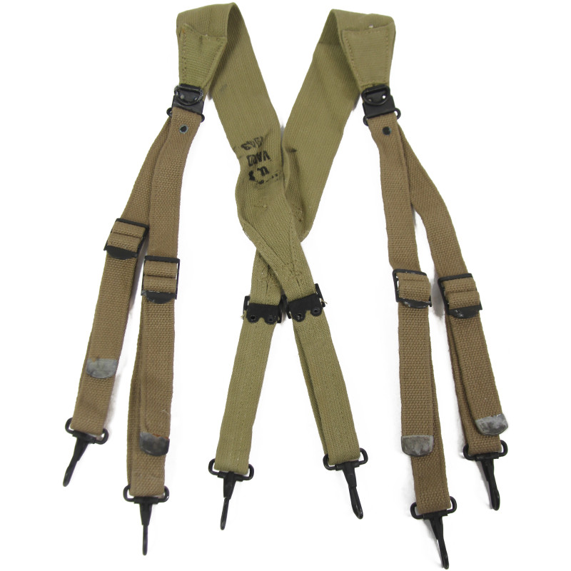 Suspenders, M-1936, U.S. VARIED 1942, NOS, Two-tone Suspenders, M-1936, U.S. VARIED 1942, NOS, Two-tone