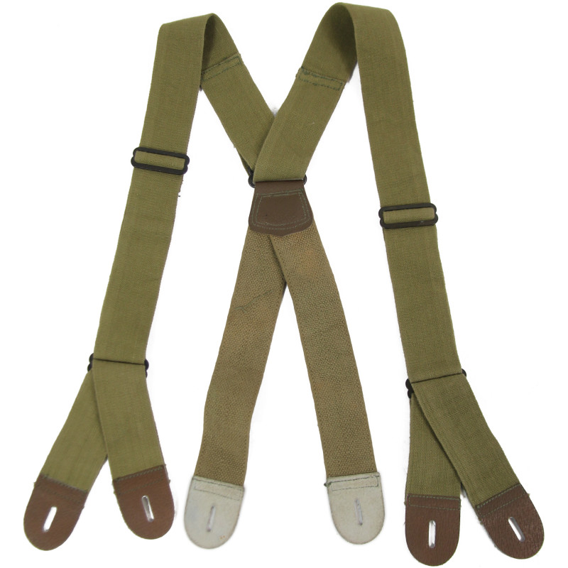 Suspenders, Jump Trousers, M-1942, OD 3 Suspenders, Jump Trousers, M-1942, OD 3