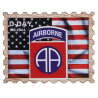 Magnet 3D, en bois, 82e Airborne Division
