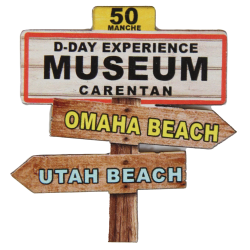 Magnet pancartes, en bois, D-Day Experience Museum