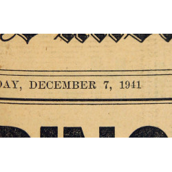 Newspaper, The Providence Sunday Journal, December 7, 1941, 'Japanese Bombing Honolulu'