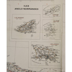 Map, British, CHERBOURG-ROUEN, Normandy, 1941, Annoted, Utah, Omaha Beach