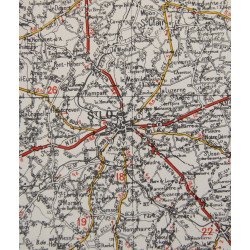 Map, British, CHERBOURG-ROUEN, Normandy, 1941, Annoted, Utah, Omaha Beach