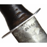 Knife, Fighting, Custom-Made, with Leather Sheath, Named