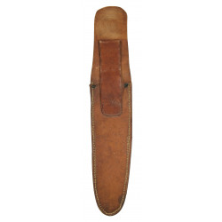 Knife, Fighting, Custom-Made, with Leather Sheath, Named