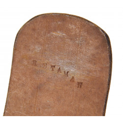Couteau de combat artisanal, avec fourreau en cuir, nominatif