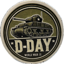 D-Day metal box, Sherman